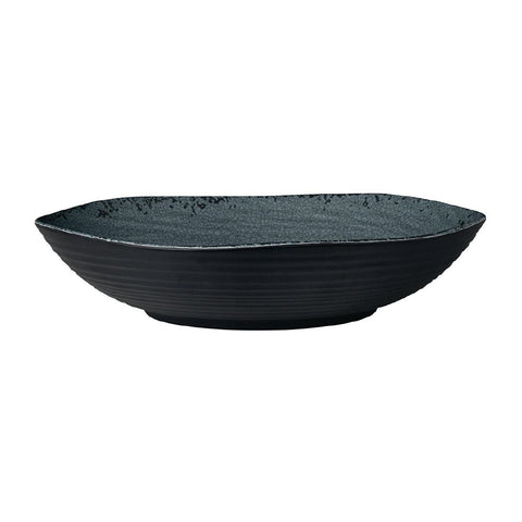 Steelite Pompeii Slate Large Shallow Round Bowls 359mm x 67mm (Pack of 4)