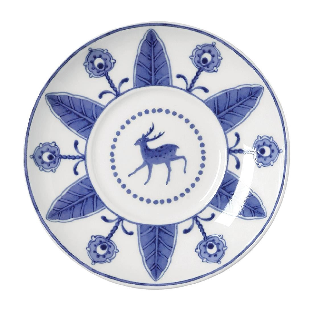 William Edwards Sultan's Garden Blue Espresso Saucers Fits AND0112 (12 Pack)