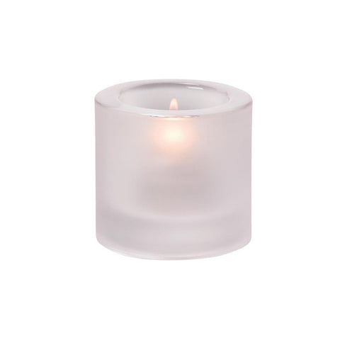 Hollowick Thick Round Satin Crystal Tealight 70mm x 73mm (Pack of 6)