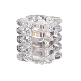 Hollowick Faceted Cube Clear Glass Votive 76mm x 83mm (6 Pack)