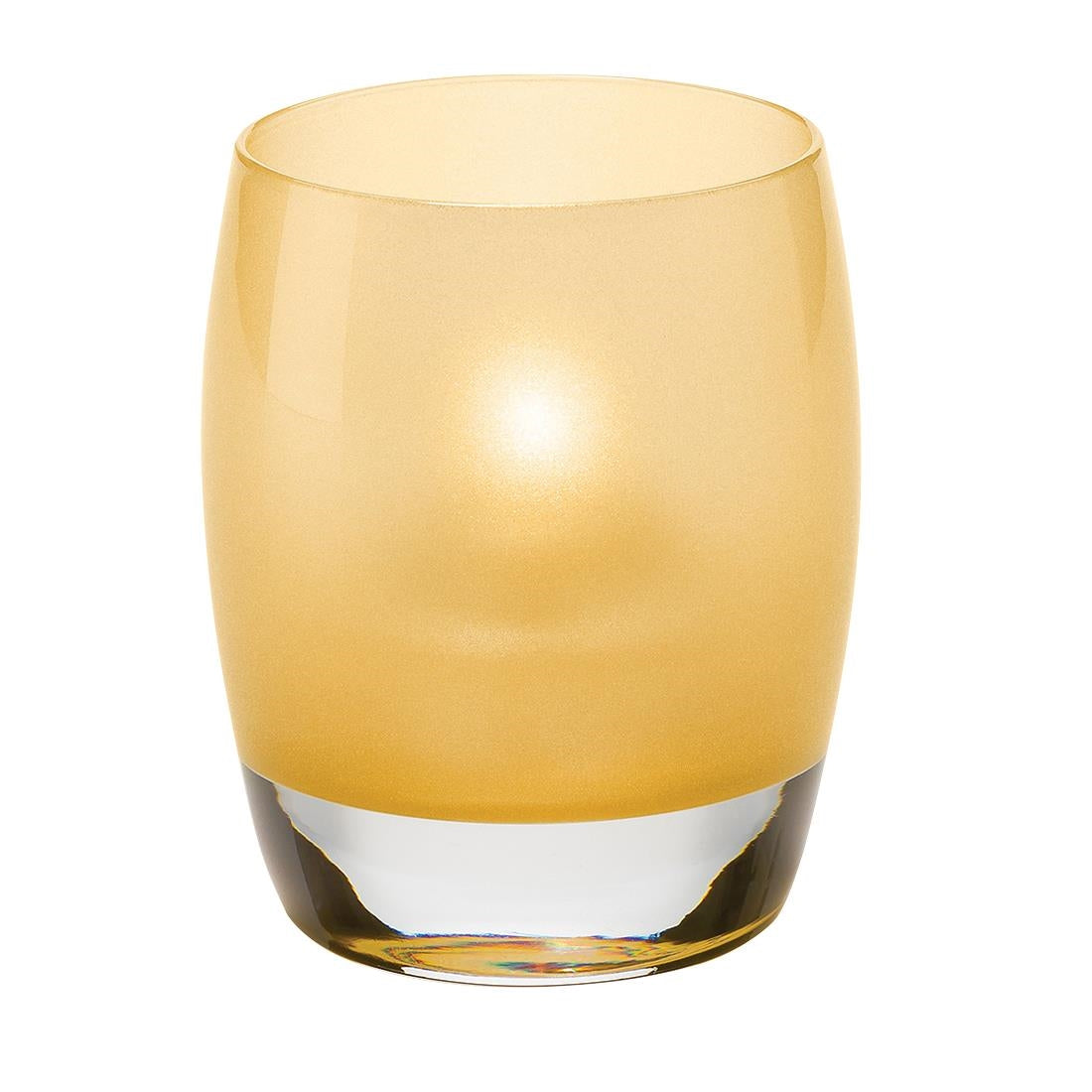 Steelite Contour Glass Votives Satin Gold 95mm (Pack of 12)