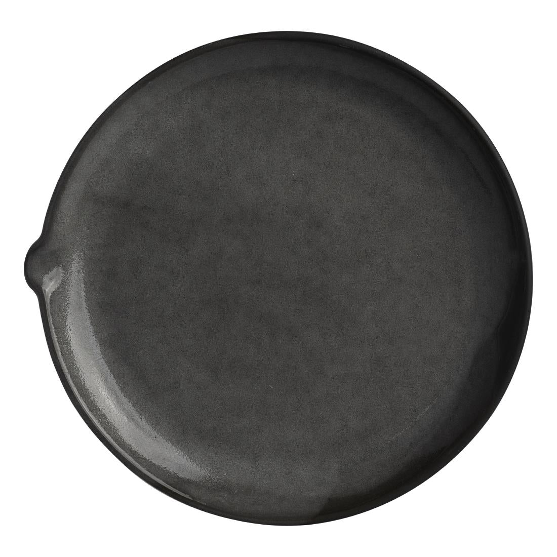 Steelite Gembrook Plate Grey With Spout Grey 263x255mm (Pack of 24)