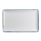 Steelite Blue Dapple Rectangle Trays 305 x 191mm (Pack of 12)