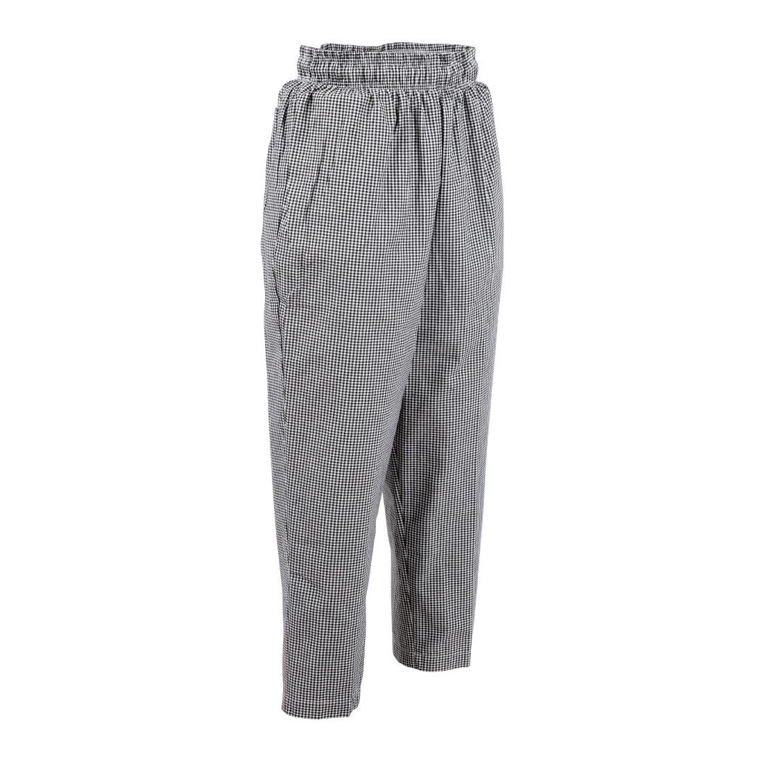Chef Works Essential Baggy Pants Black Check 3XL