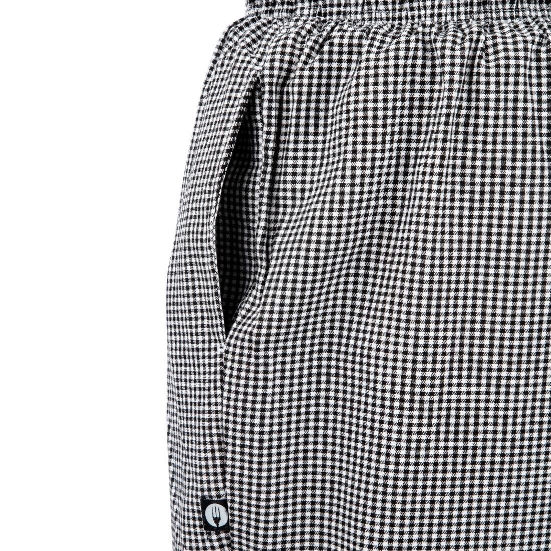 Chef Works Essential Baggy Pants Black Check 3XL