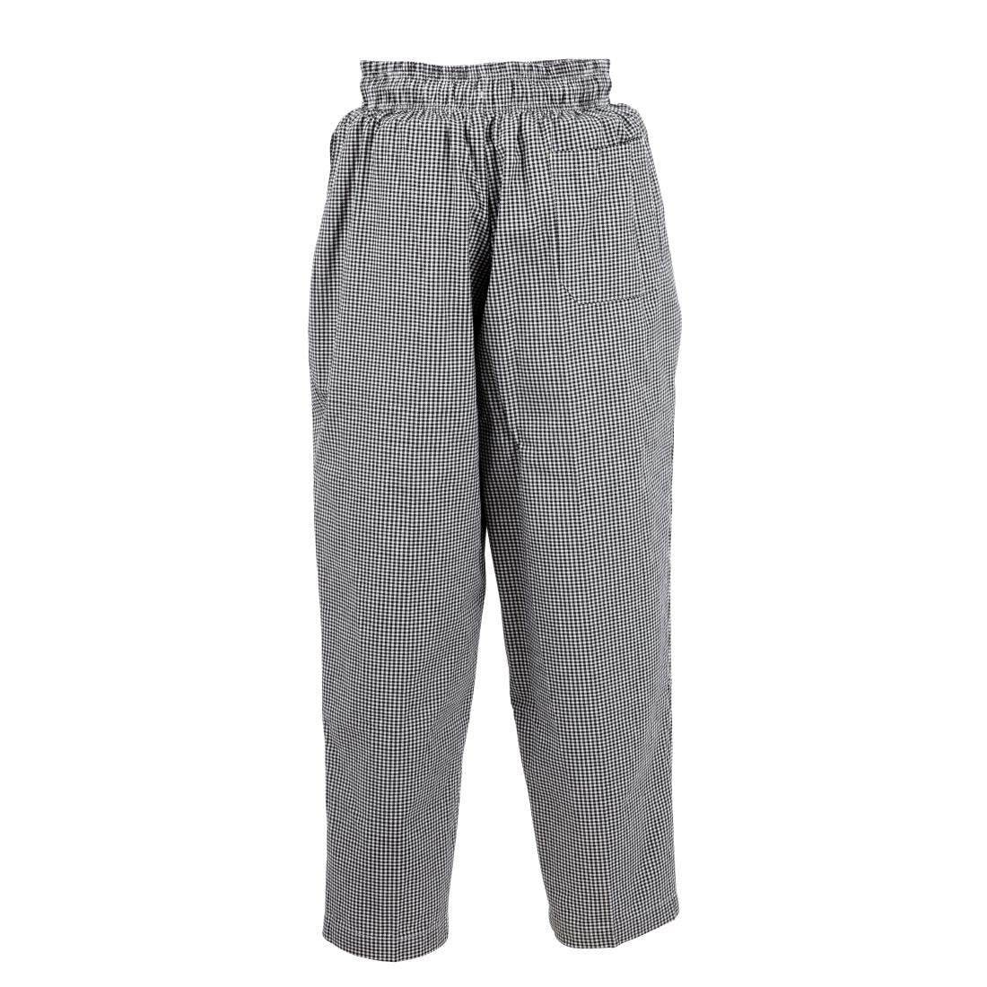 Chef Works Essential Baggy Pants Black Check 3XL