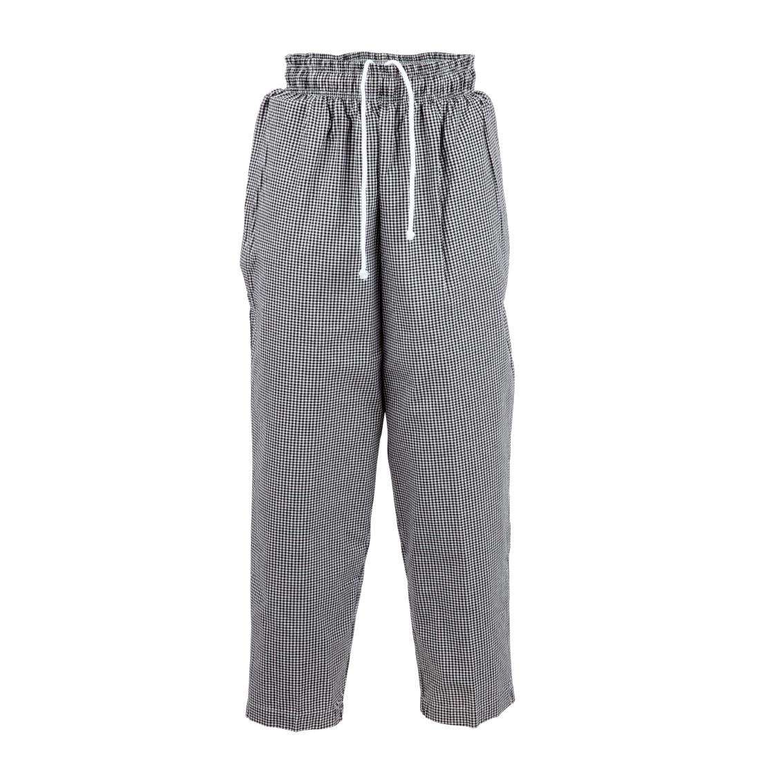 Chef Works Essential Baggy Pants Black Check 3XL