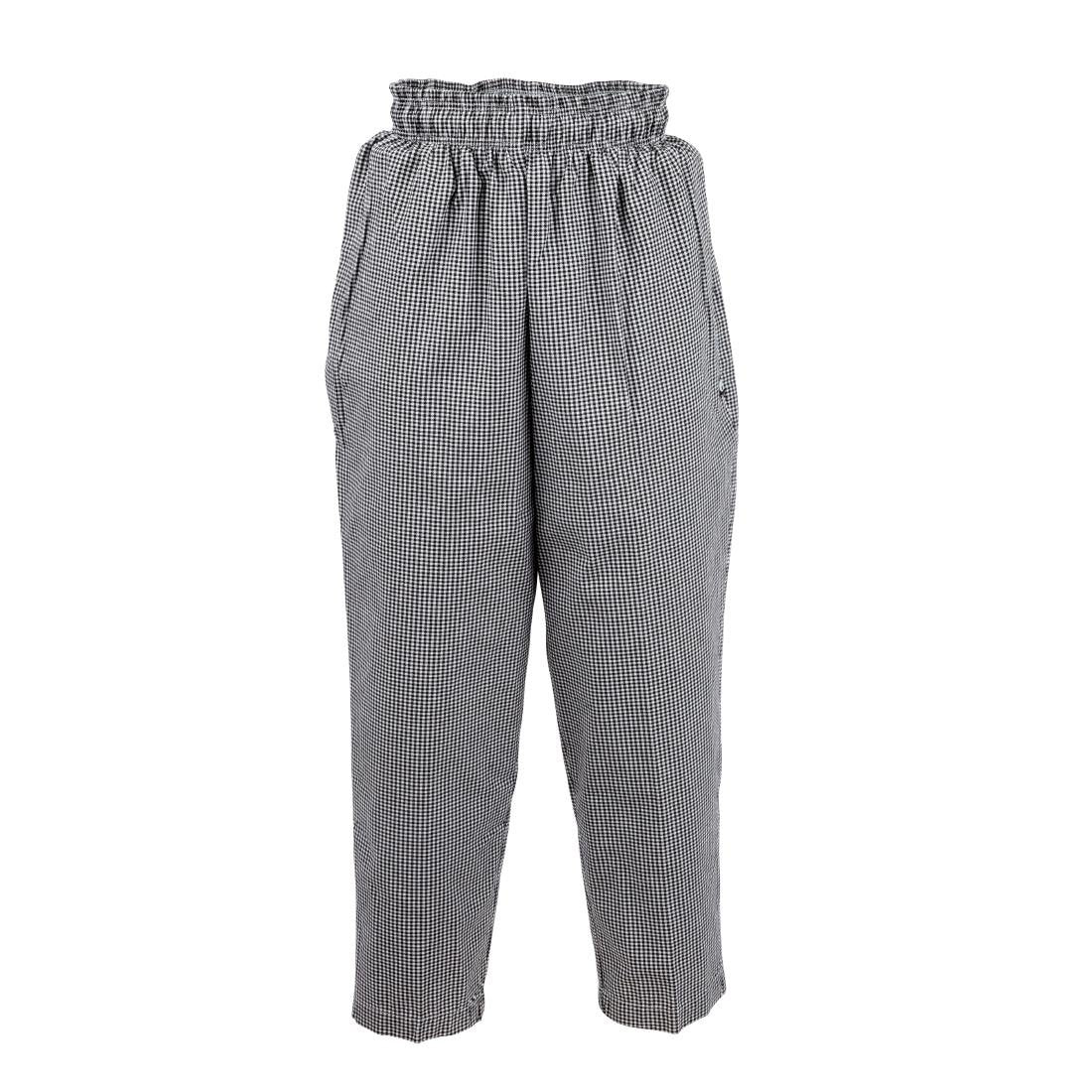 Chef Works Essential Baggy Pants Black Check 3XL