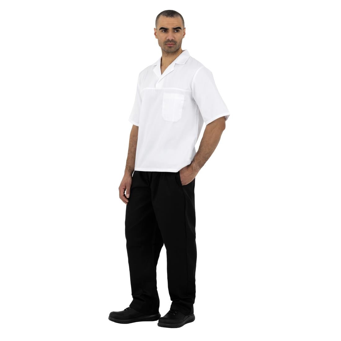Unisex Bakers Shirt White M