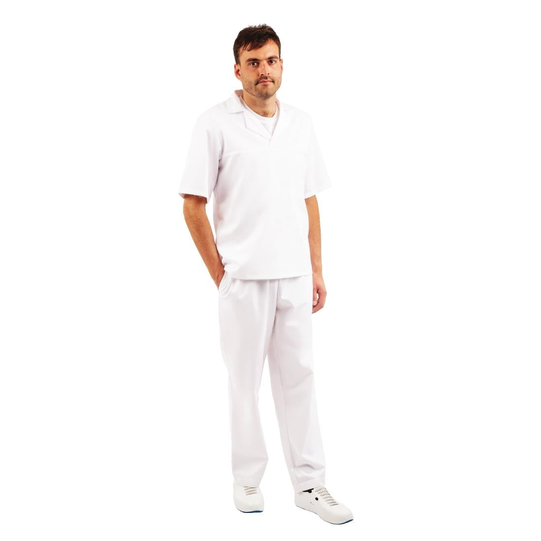 Unisex Bakers Shirt White M