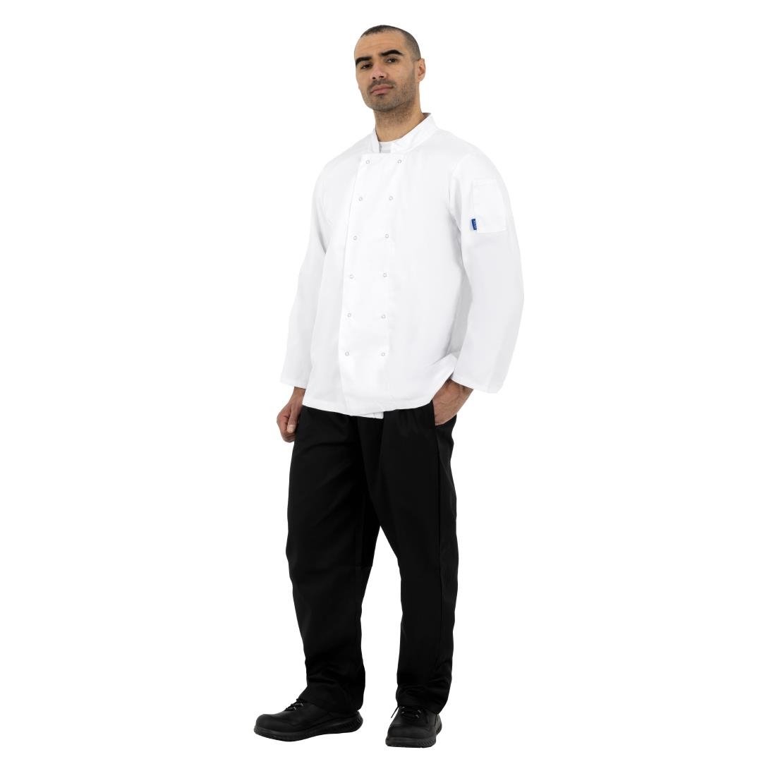 Whites Vegas Unisex Chefs Jacket Long Sleeve White L