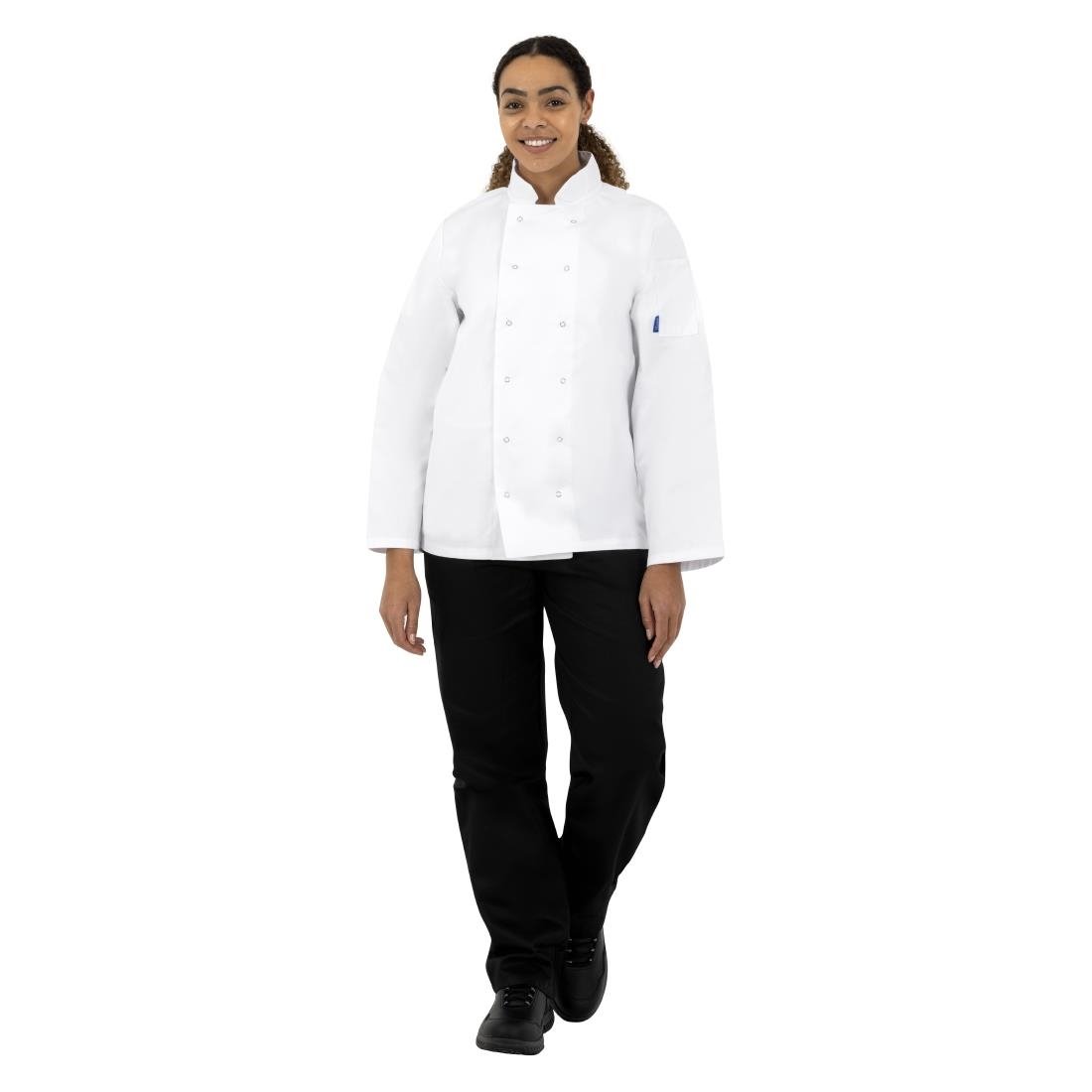 Whites Vegas Unisex Chefs Jacket Long Sleeve White L