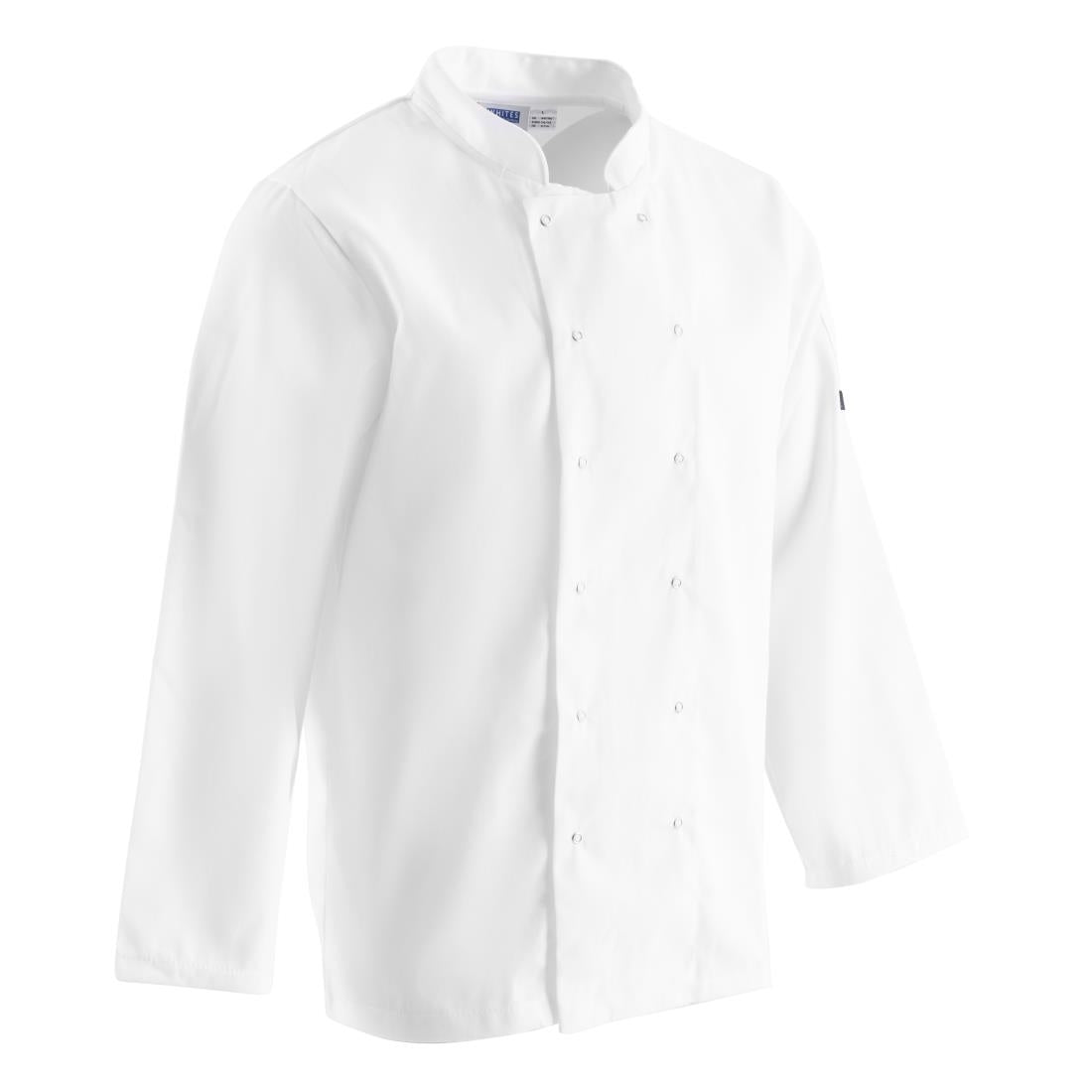 Whites Vegas Unisex Chef Jacket Long Sleeve White S