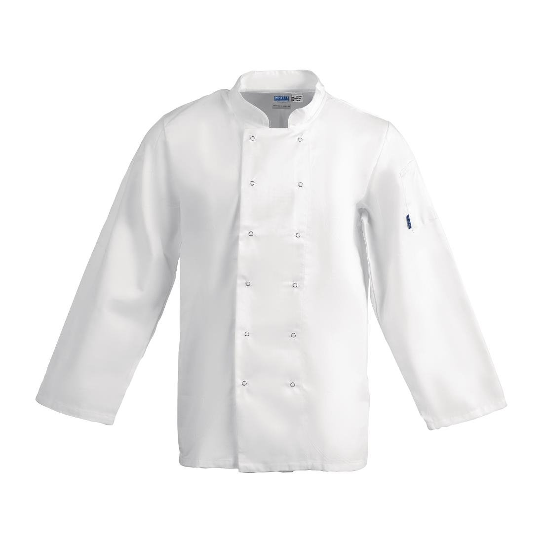 Whites Vegas Unisex Chefs Jacket Long Sleeve White L