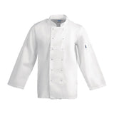 Whites Vegas Unisex Chefs Jacket Long Sleeve White L