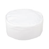 Whites Chefs Unisex Skull Cap Polycotton White - L