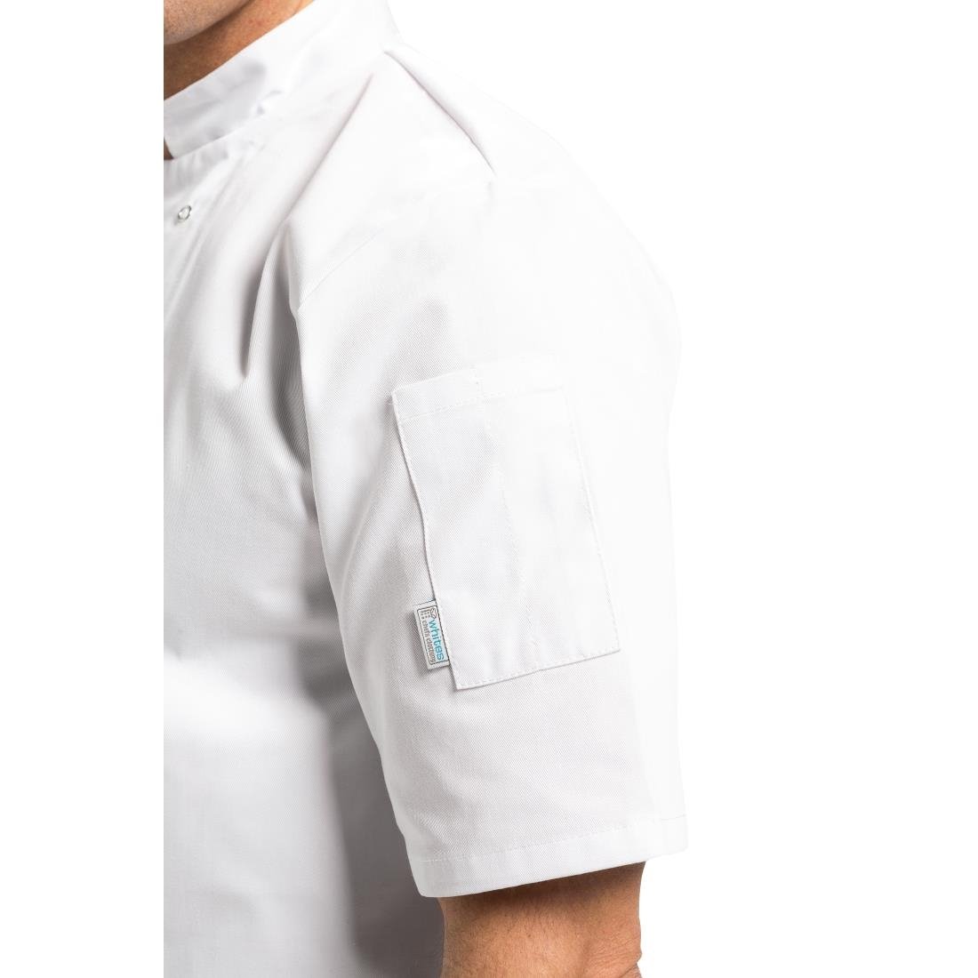 Whites Vegas Unisex Chef Jacket Short Sleeve White 3XL
