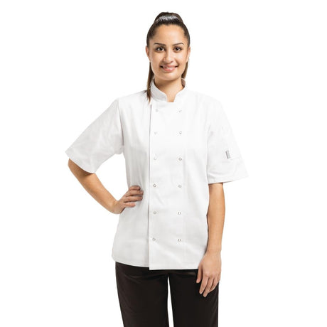 Whites Vegas Unisex Chef Jacket Short Sleeve White XXL