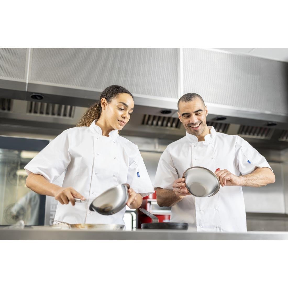 Whites Vegas Unisex Chef Jacket Short Sleeve White XS