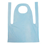 Disposable Bib Aprons Blue (100 Pack)