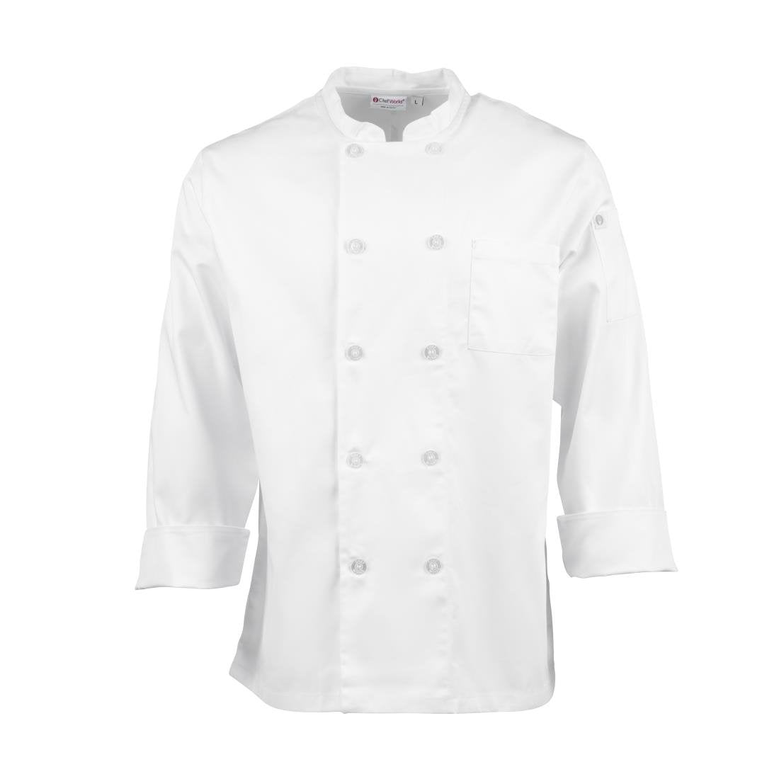 Chef Works Unisex Le Mans Chefs Jacket White L