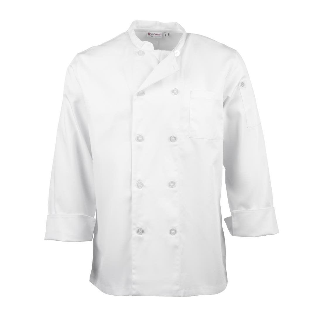 Chef Works Unisex Le Mans Chefs Jacket White L