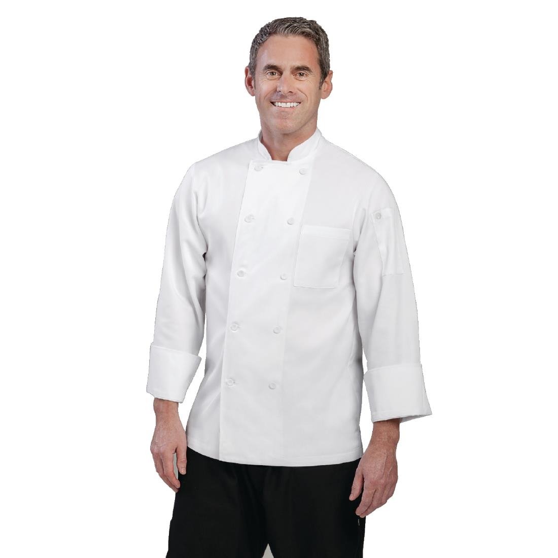 Chef Works Unisex Le Mans Chef Jacket White S