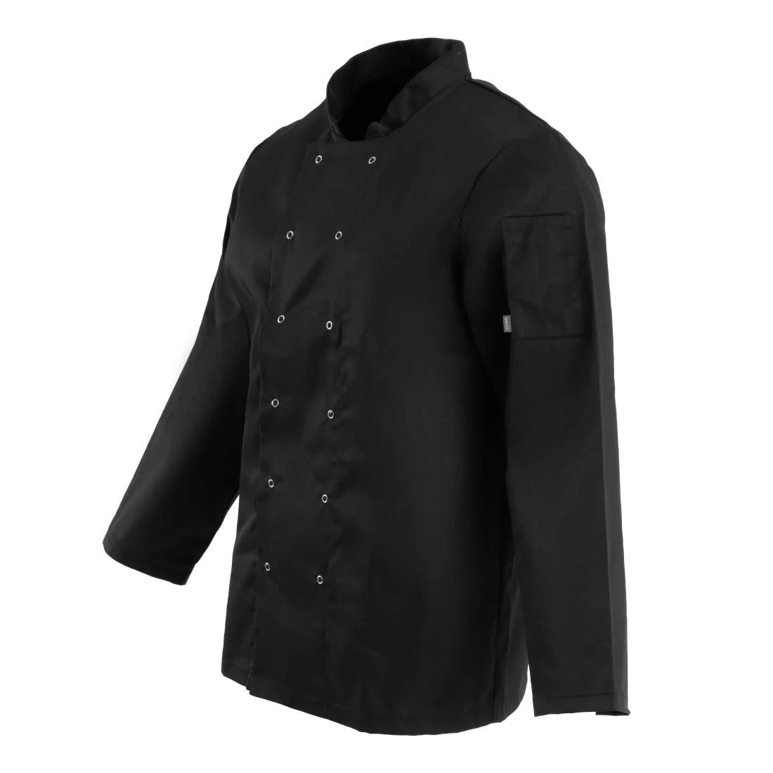 Whites Vegas Unisex Chef Jacket Long Sleeve Black M