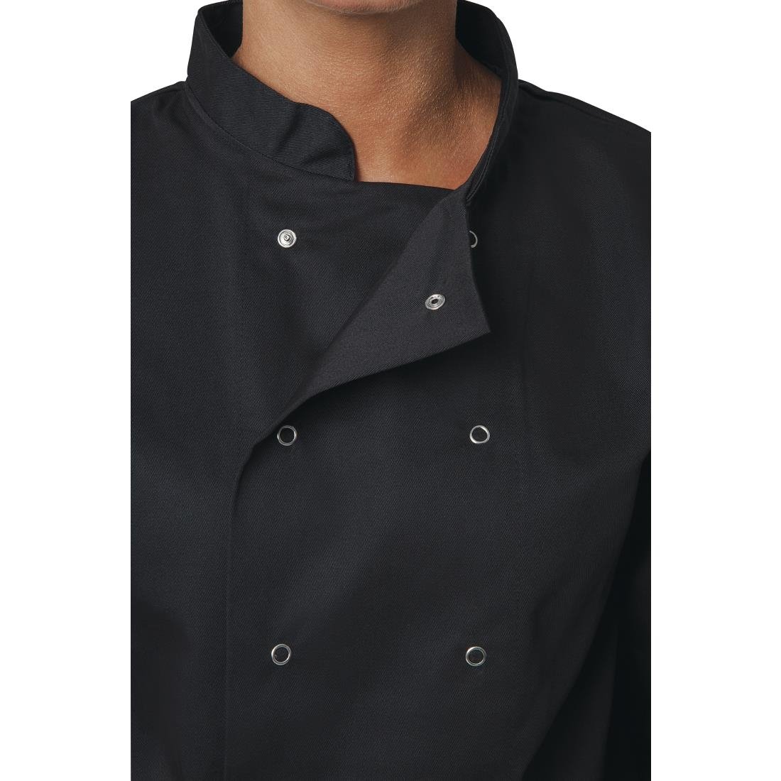 Whites Vegas Unisex Chef Jacket Long Sleeve Black M