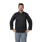 Whites Vegas Unisex Chef Jacket Long Sleeve Black M