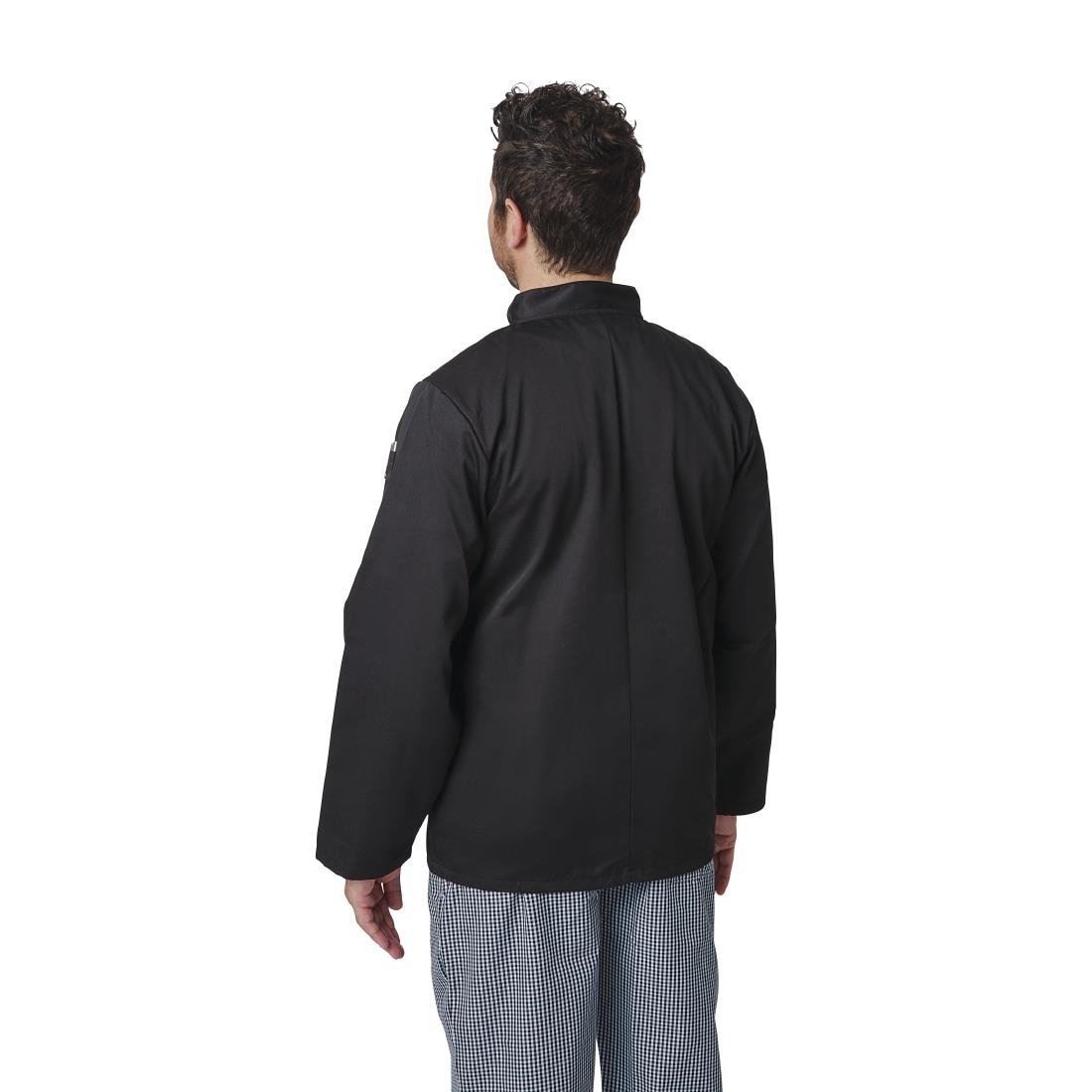 Whites Vegas Unisex Chef Jacket Long Sleeve Black M