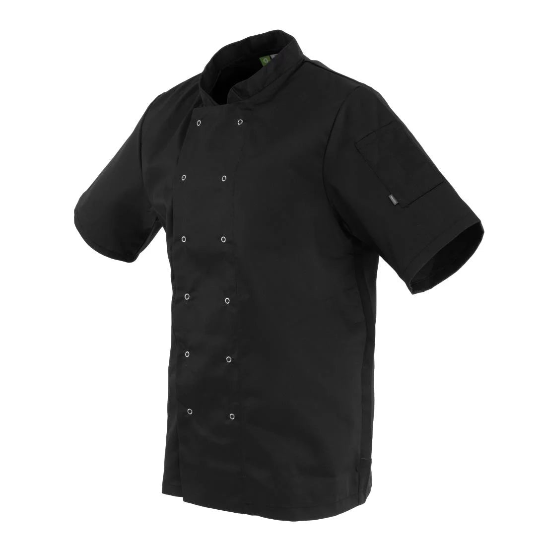 Whites Vegas Unisex Chef Jacket Short Sleeve Black 2XL