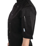 Whites Vegas Unisex Chef Jackets Black M (5 Pack)