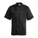 Whites Vegas Unisex Chef Jackets Black S (5 Pack)