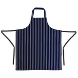 Whites Butchers Stripe Bib Apron Blue/White Extra Large