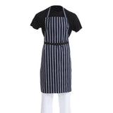 Whites Butchers Stripe Bib Apron Blue/White