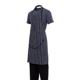 Whites Butchers Stripe Pocket Bib Apron Blue/White