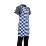 Whites Bib Apron Blue/White Check