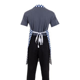 Whites Bib Apron Blue/White Check