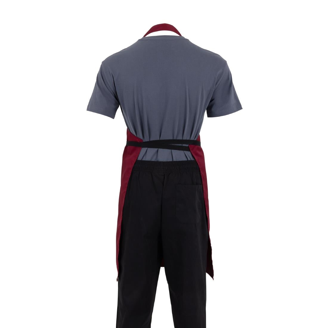 Whites Bib Apron Burgundy