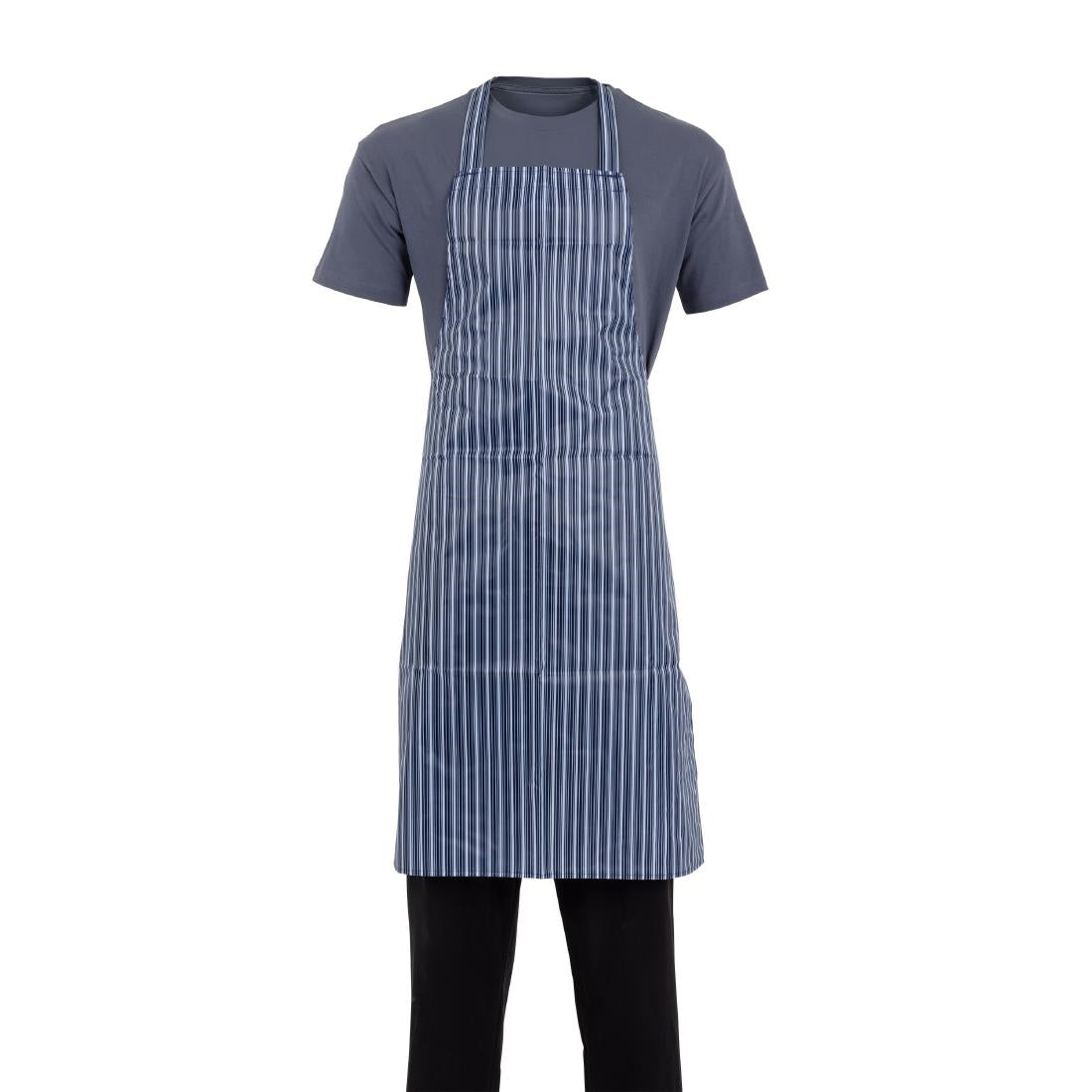 Whites Water Resistant Bib Apron Blue/White