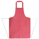 Whites Water Resistant Bib Apron Red And White Stripe