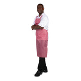 Whites Water Resistant Bib Apron Red And White Stripe