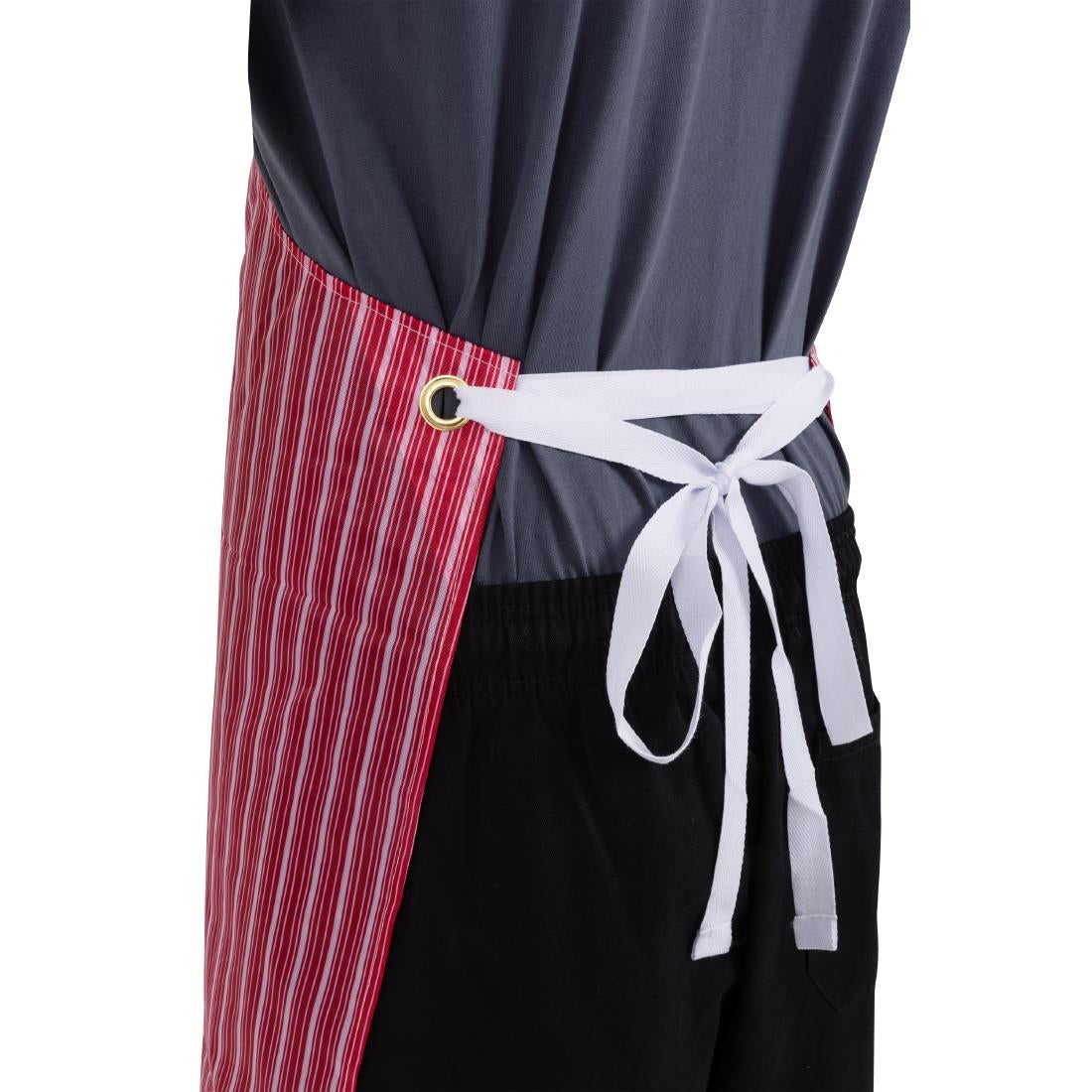 Whites Water Resistant Bib Apron Red/White