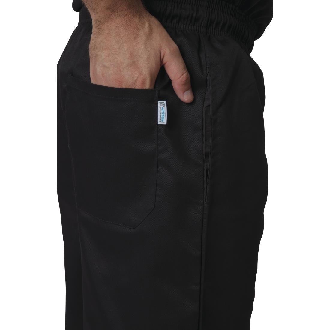 Whites Vegas Chef Trousers Polycotton Black 4XL