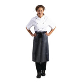 Whites Butchers Stripe Waist Apron Blue/White