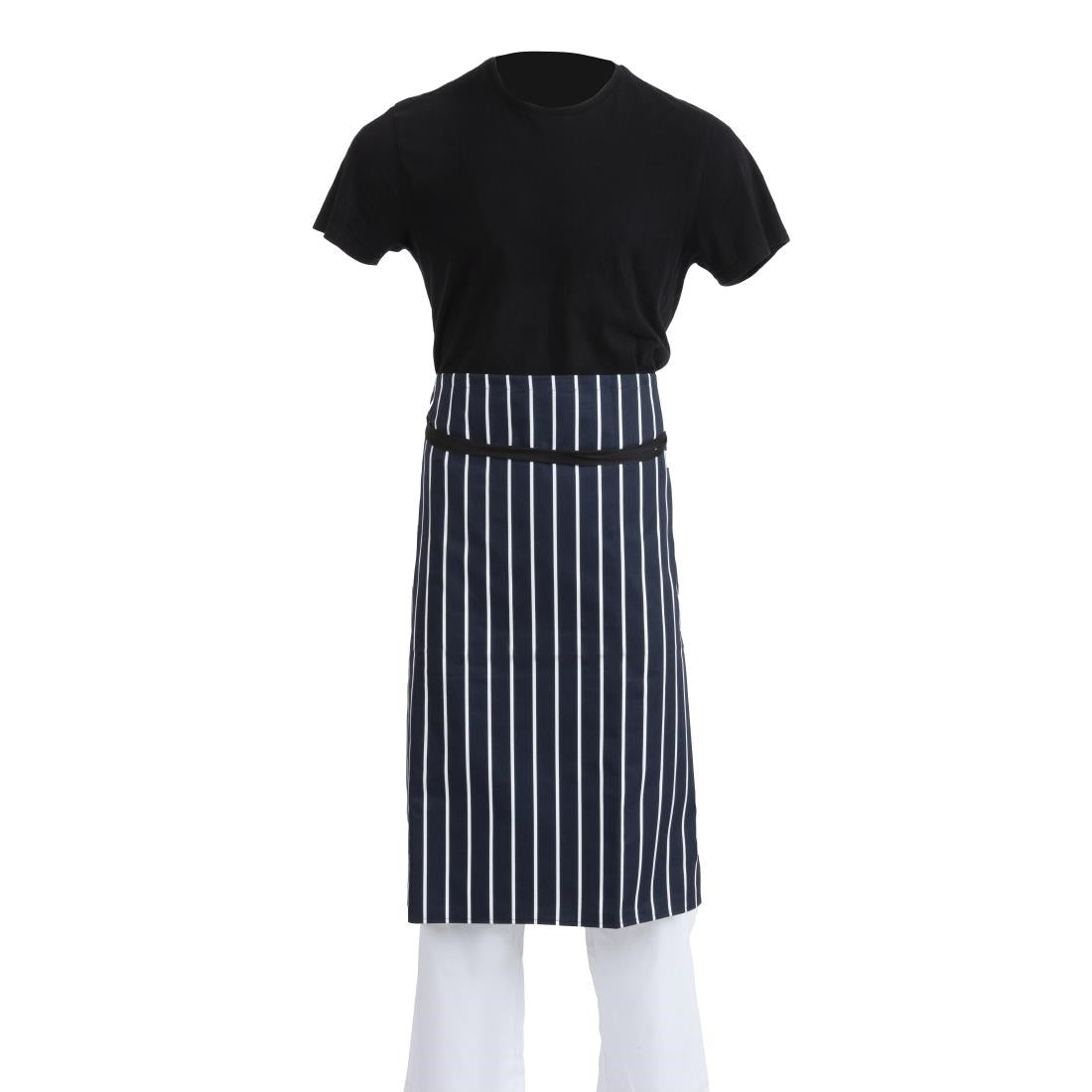 Whites Butchers Stripe Waist Apron Blue/White