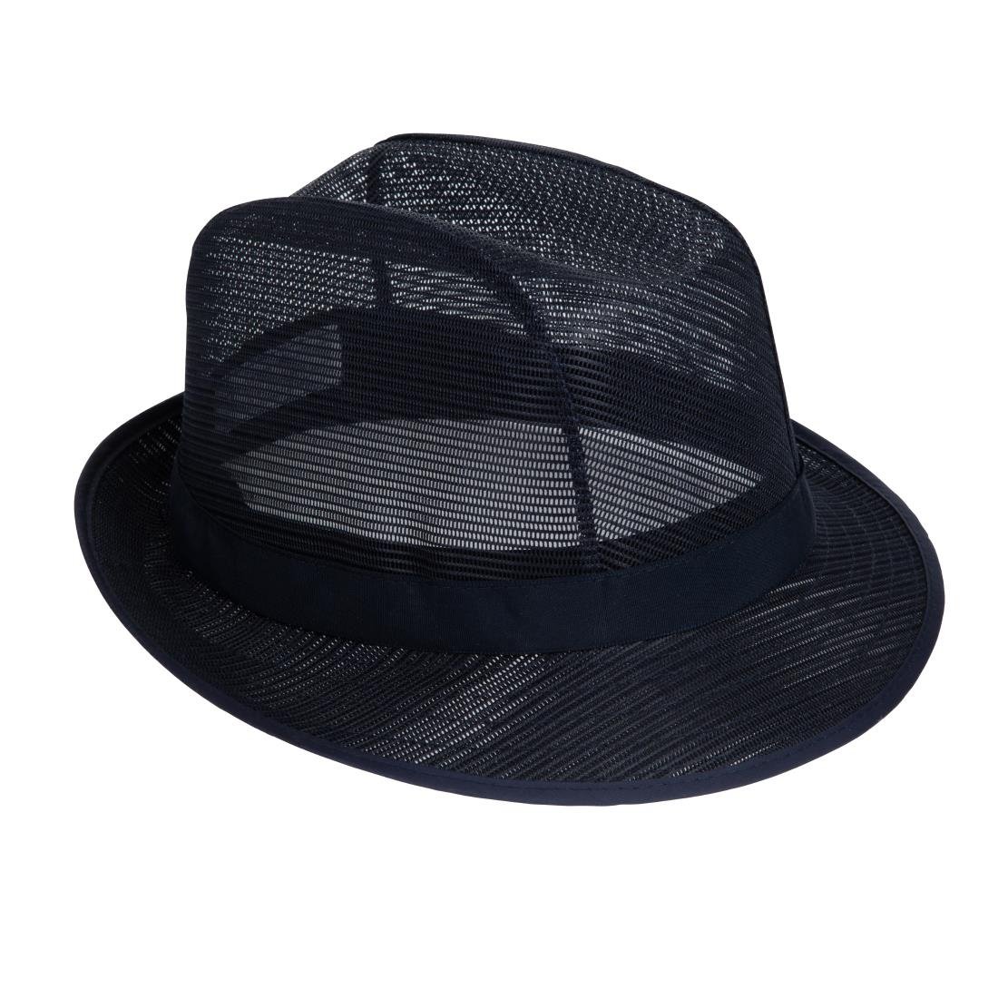 Trilby Hat Navy Blue L