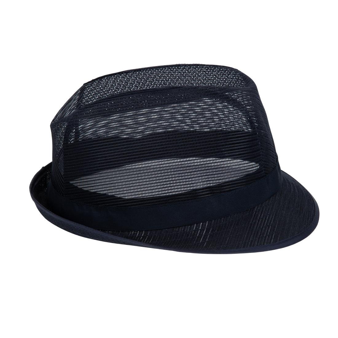 Trilby Hat Navy Blue L