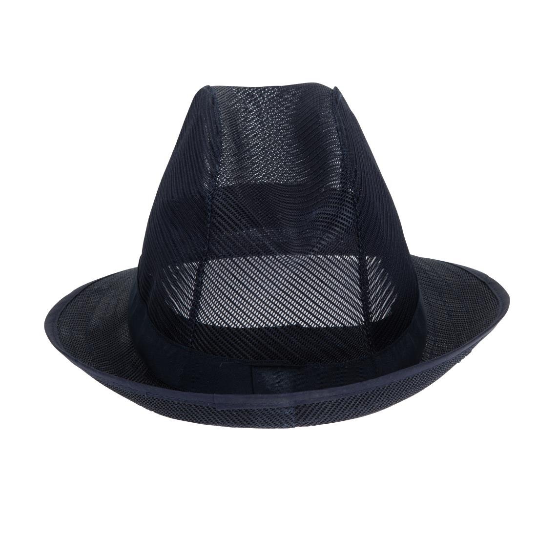 Trilby Hat Navy Blue L